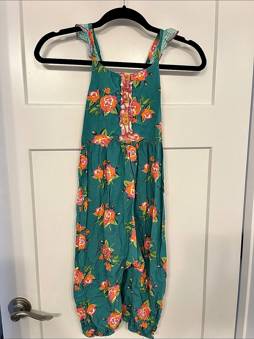 Matilda Jane Floral Romper in Blue & Pink